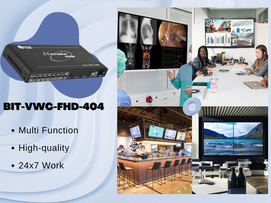 New Product Multiviewer HDMI Matrix Controller BIT-VWC-FHD-404. - BITVISUS