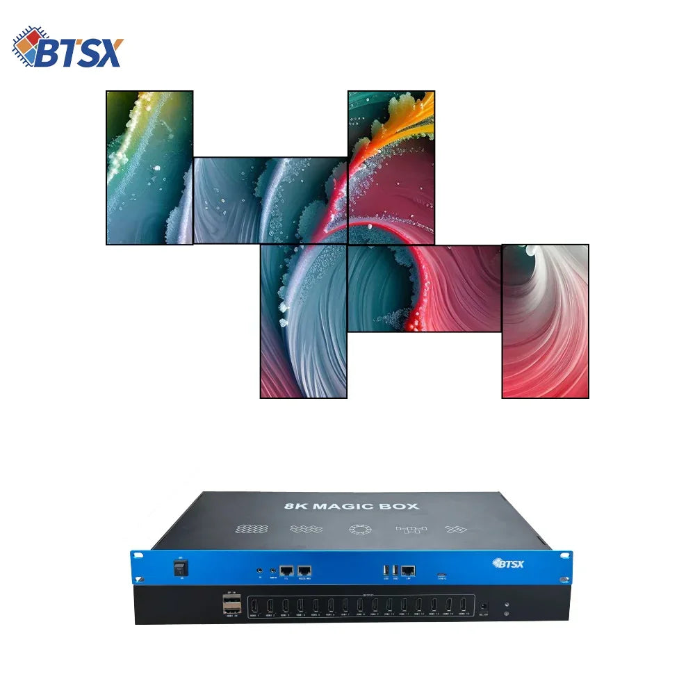 Bitvisus BIT-VJ-U1-115Pro Creative Splicing 8K60 PIP Cropping Zoom Point to Point LCD LED Video Wall Processor - BITVISUS