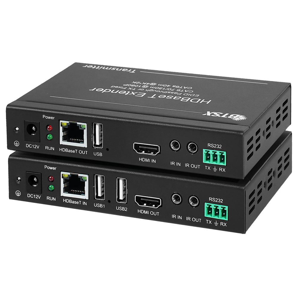 BIT-Ex-HDBT-150 1080P FHD HDMI KVM Extender USB Extender Over Network 150m HDBaseT Converter RS232 HDCP - BITVISUS