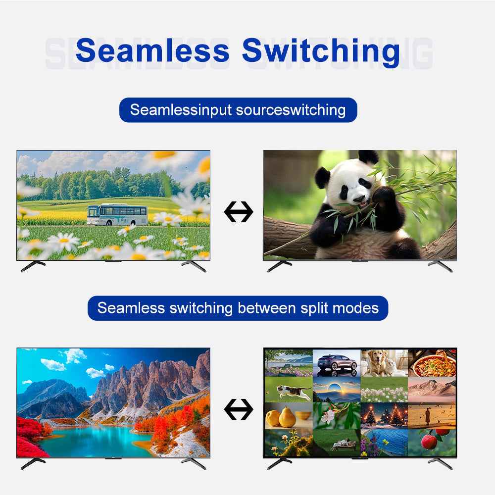 16-image 4K60 Multi-viewer Supports 4K60 4K30 and 1080P60 output Applications in security monitoring