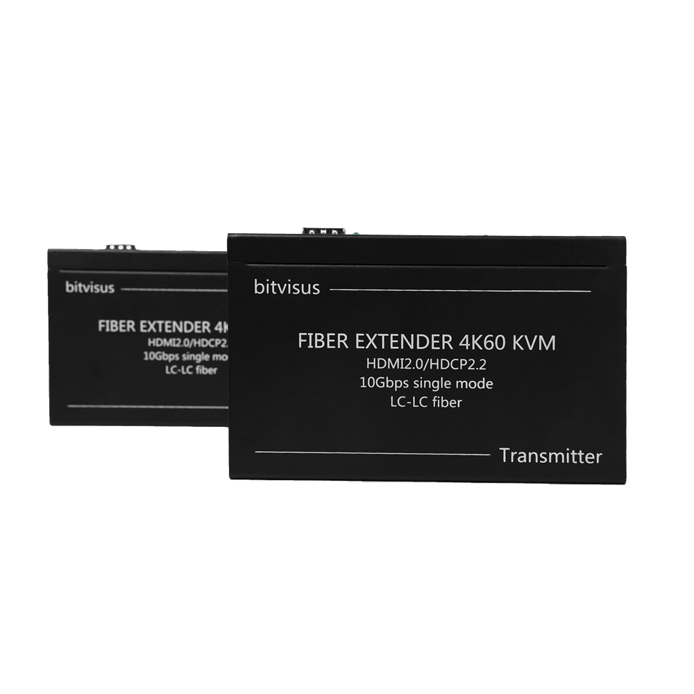 BIT-Ex-Fib-4K60-KVM 4K60 HDMI Extender USB Extender 10km HDMI to Fiber Converter RS232 HDCP2.2 - BITVISUS