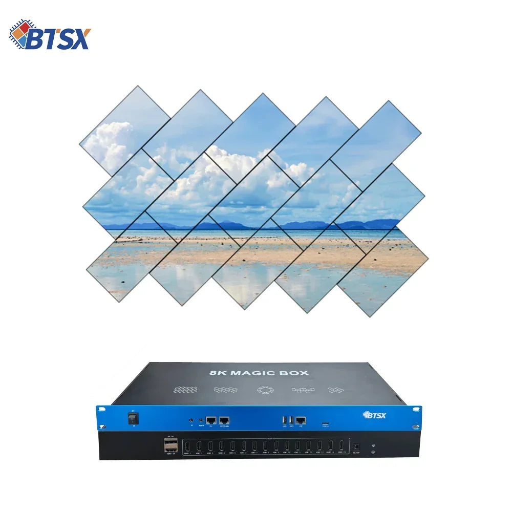 Bitvisus BIT-VJ-U1-115Pro Creative Splicing 8K60 PIP Cropping Zoom Point to Point LCD LED Video Wall Processor - BITVISUS
