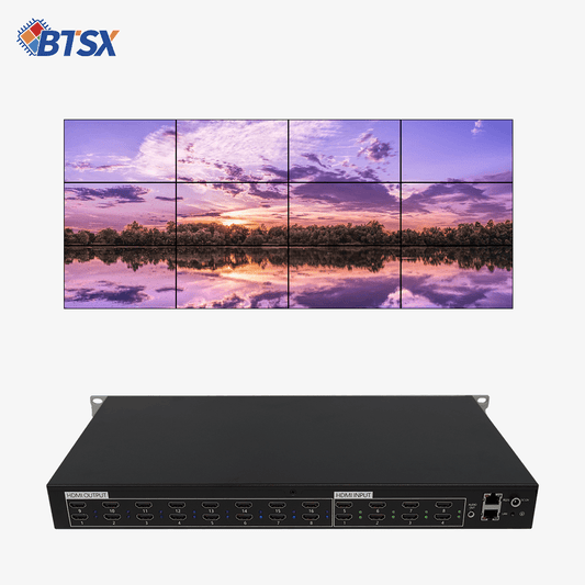 BIT-VWC-U1-0816T 4K60Hz HDMI Switch Video Wall Controller Rotation PIP Remote Control RS232 - BITVISUS
