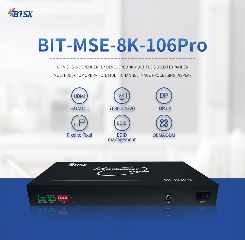 BIT-MSE-8K-106Pro FPGA Hardware 8K Video Controller 8K Multi-Screen Expansion Solution - BITVISUS