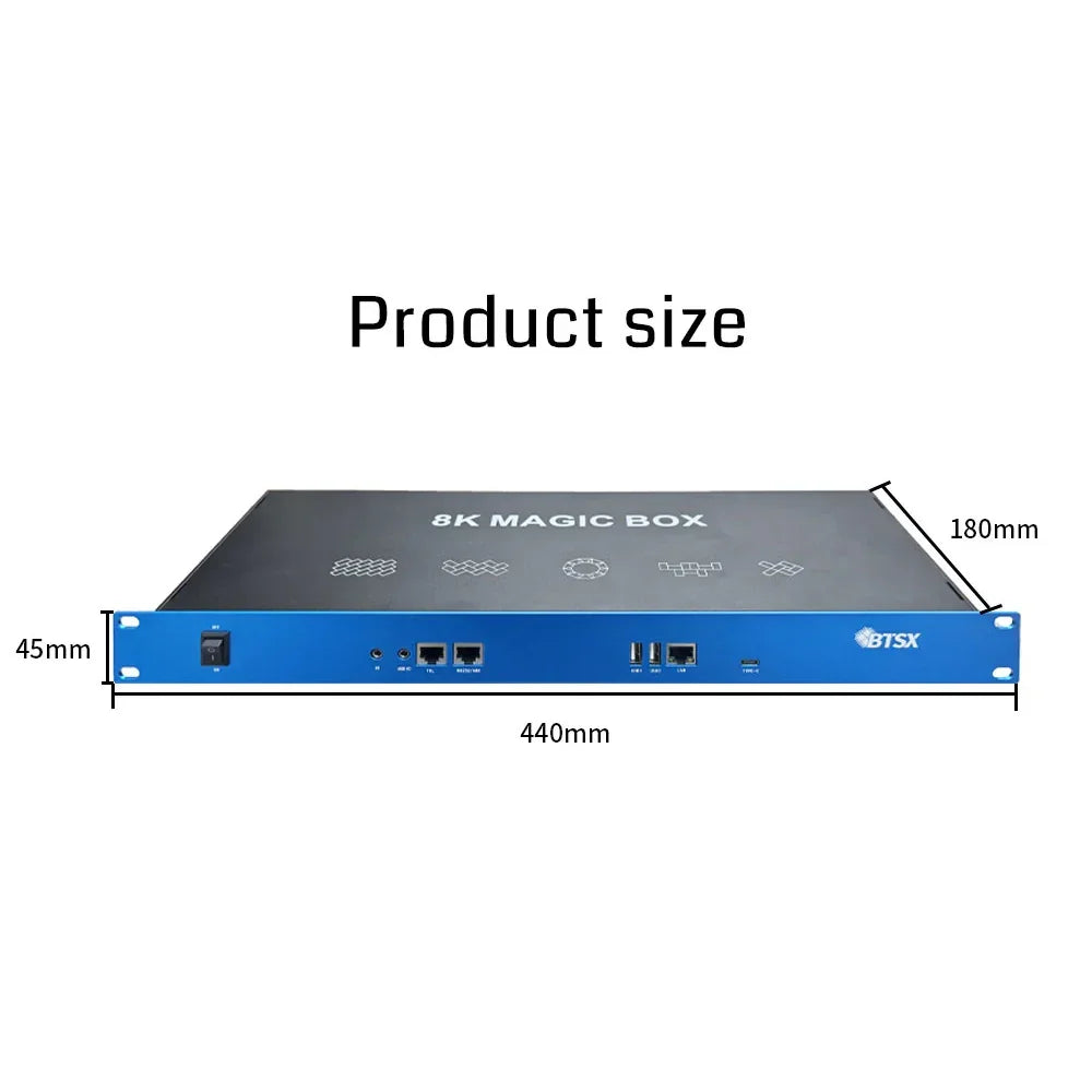 Bitvisus BIT-VJ-U1-115Pro Creative Splicing 8K60 PIP Cropping Zoom Point to Point LCD LED Video Wall Processor - BITVISUS