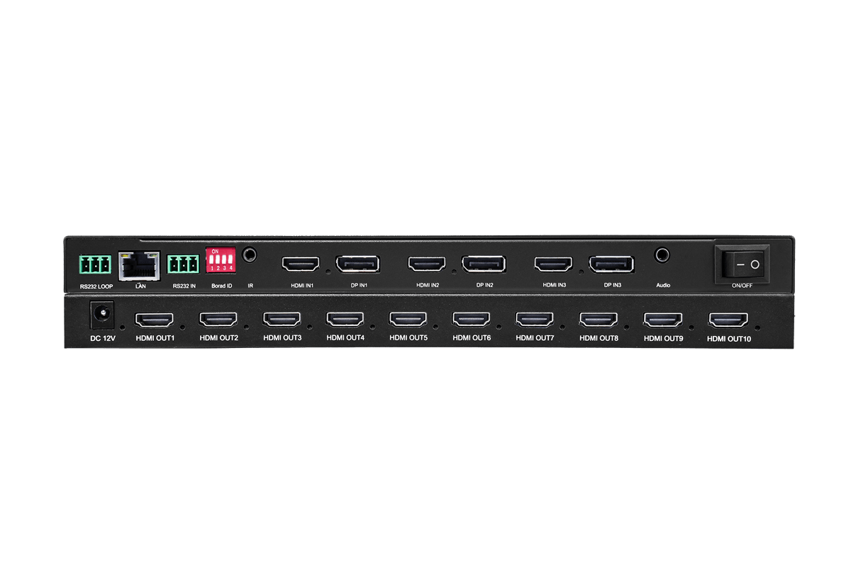 BIT-MSE-8K-310HD 8K Video Wall Controller 2x5 1x10 Multi-Projector System Processor HDMI/DP 3 In 10 Out - BITVISUS