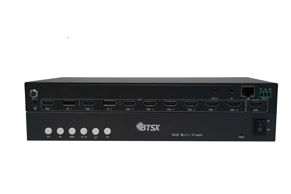 BIT MV 4K60 801 Video Switch infrared remote control multi-viewer HDMI/DP 1080P60