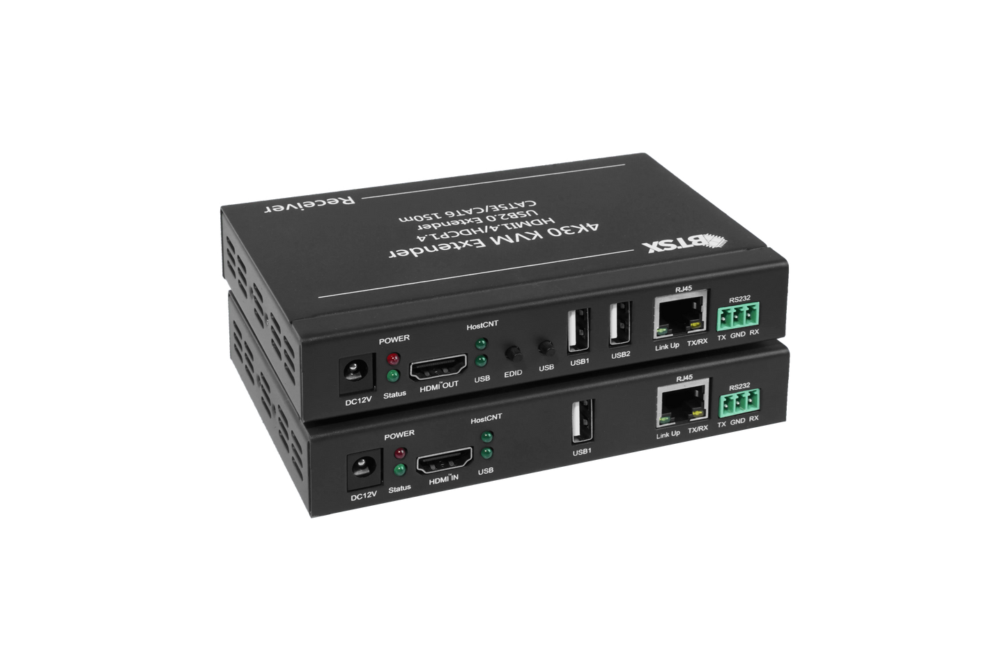BIT-Ex-IP-4K-KVM 4K HDMI® Extender 100M to Network Cable Converter KVM USB RS232 Signal Extender Transmitter Receiver HDCP - BITVISUS
