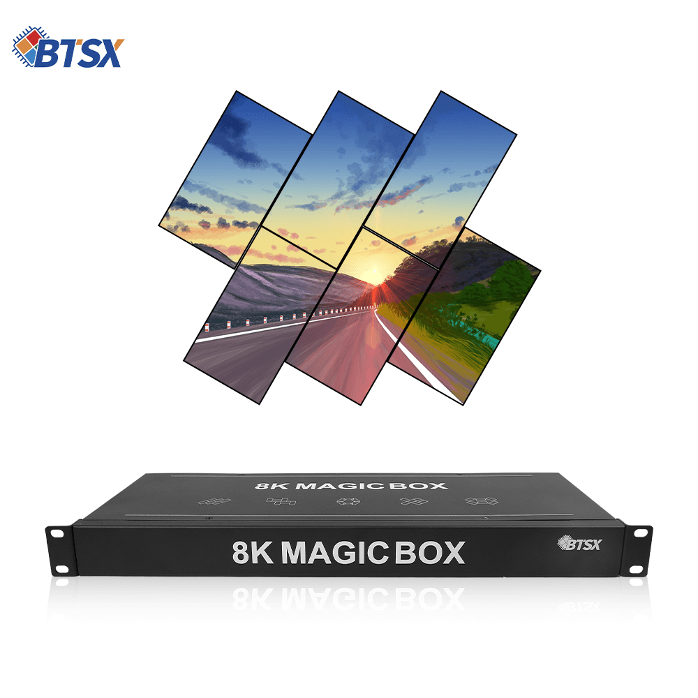 8K projection integrated into the control system Magic Box 2x3 1x6 6x1 PIP Bitvisus