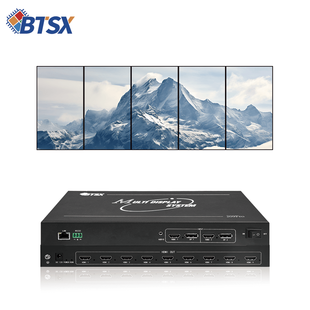 4K60Hz HDMI Video Wall Controller PIP Point to Point Multi-screen Processor 1x5 1x7 1x9 4x1 3x1 EDID Management