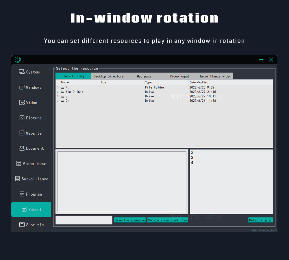 Windowing Software Screen Splitting Software Rotation