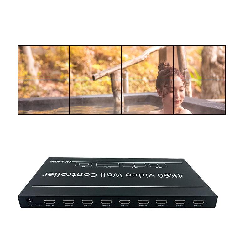 BIT-VWC-409R 4K 60Hz LCD Video Wall Controller Processor 2x2 3x3 HDMI DP Rotation Remote Control RS232 - BITVISUS