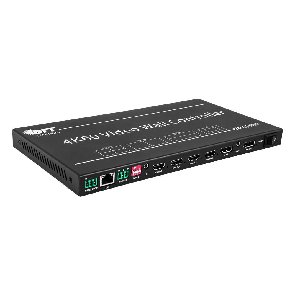 BIT-VWC-409R 4K 60Hz LCD Video Wall Controller Processor 2x2 3x3 HDMI DP Rotation Remote Control RS232