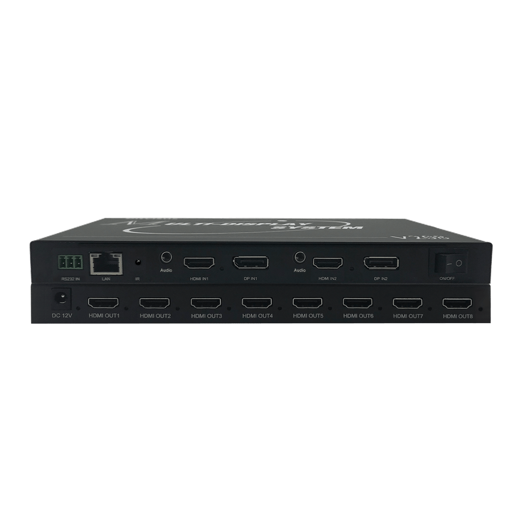 BIT-MSE-8K-208HD 8K30Hz 4K60Hz 2x2 2x3 2x4 1x4 1x6 1X8 Projection Fusion System Video Wall Controller HDMI/DP 2 Input 8 Output