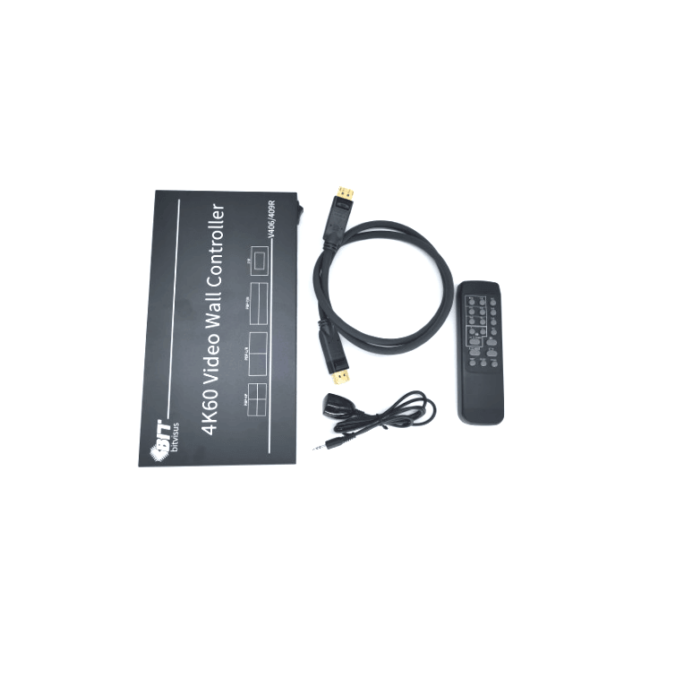 BIT-VWC-409R 4K 60Hz LCD Video Wall Controller Processor 2x2 3x3 HDMI DP Rotation Remote Control RS232 - BITVISUS