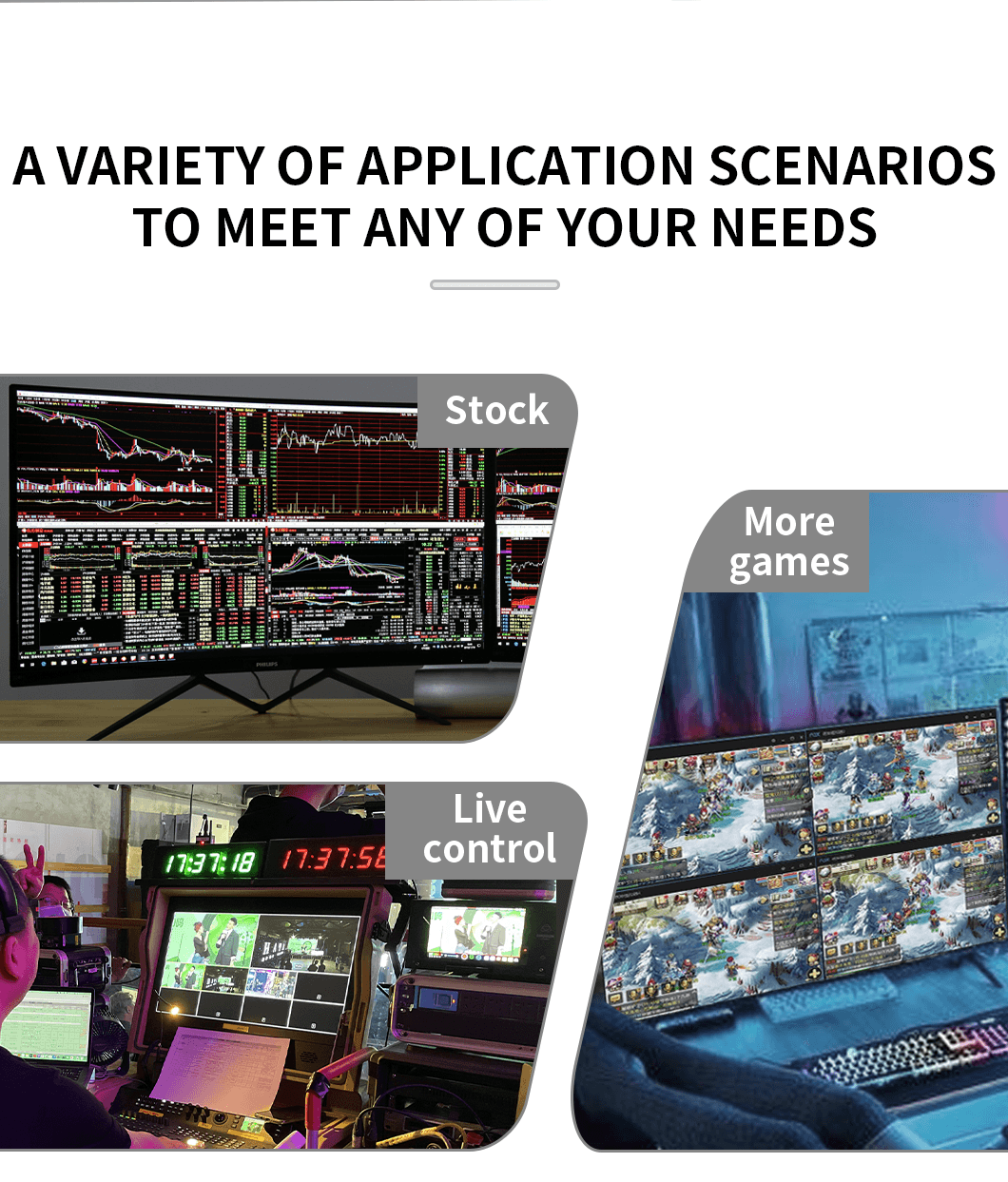 4K 60Hz Seamless Multi Viewer Switcher Screen Splitter Exhibition Meeting Display Live Steaming