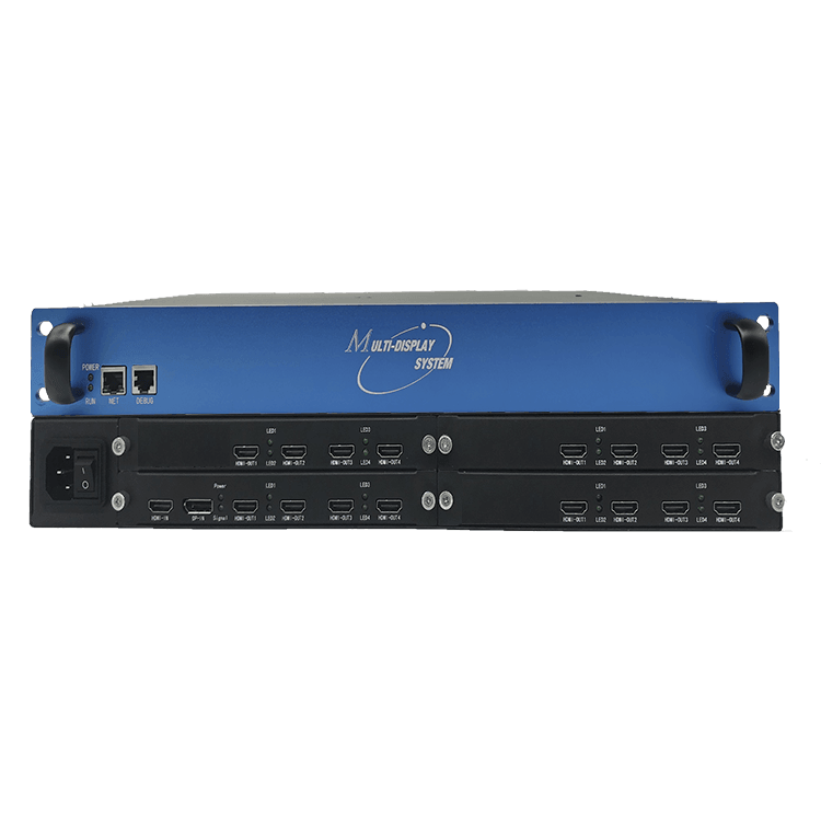 BIT-VWC-U1-116 Modular 1U Rack Unit 8K 16K Video Wall Controller Processor Web Control RS232 - BITVISUS