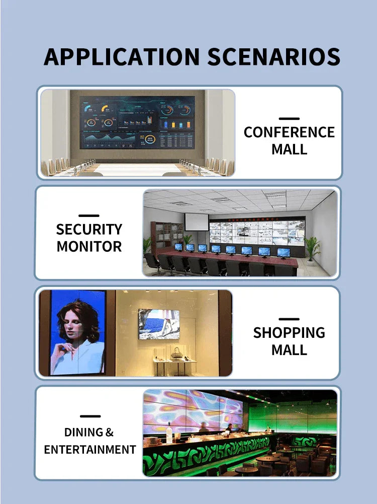 4K LCD Video Wall Controller Processor 90/180/270 Rotation 1 In 4 Out HDCP - BITVISUS