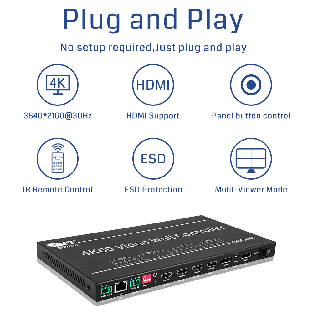 BIT-VWC-409R 4K 60Hz LCD Video Wall Controller Processor: Revolutionizing Visual Display Solutions