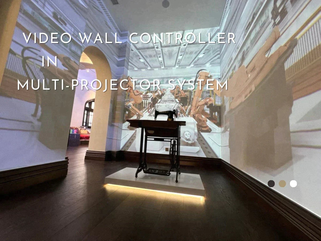Multi-projector system creates textile immersive experience room
