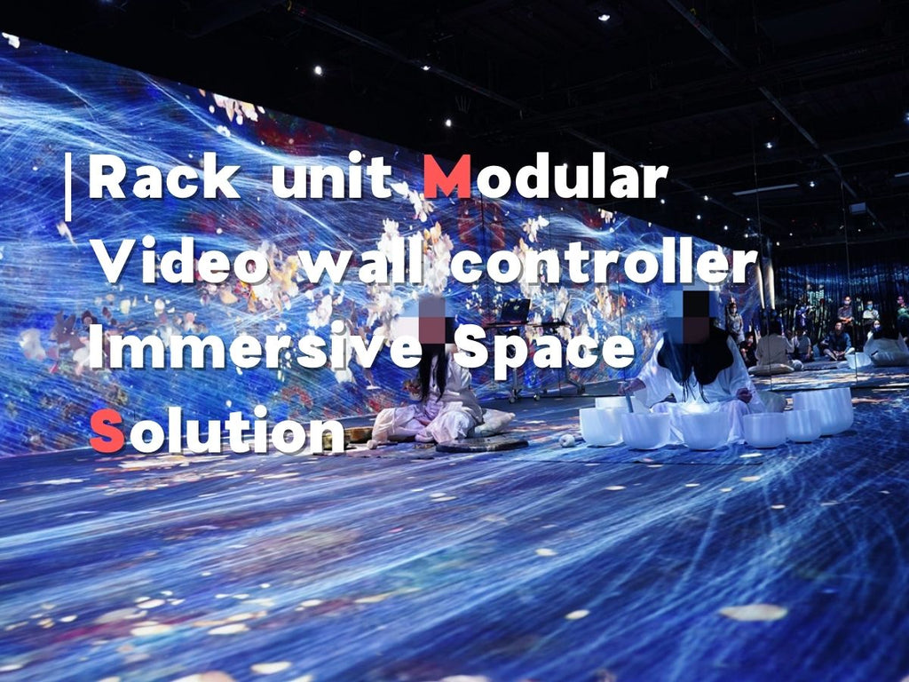 Modular Rack unit Video wall controller Gorgeous Light Immersive Space Solution