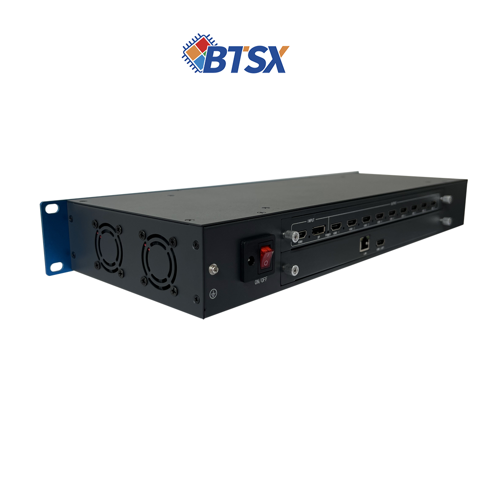 Dec64-09 4K60 IPC Decoding and Splicing Processor 9-Channel HDMI Output 64-Channel IP Camera Video Wall Controller for Security Monitoring