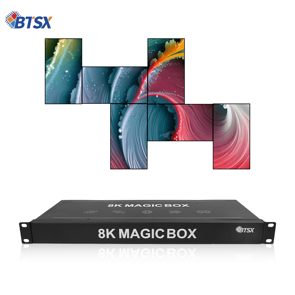 8K projection integrated into the control system Magic Box 2x3 1x6 6x1 PIP Bitvisus