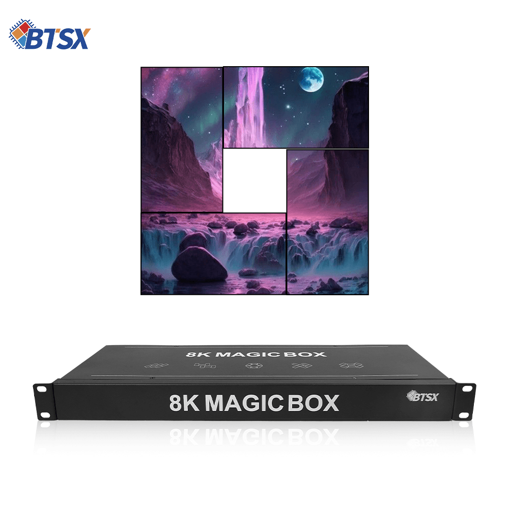 8K projection integrated into the control system Magic Box 2x3 1x6 6x1 PIP Bitvisus