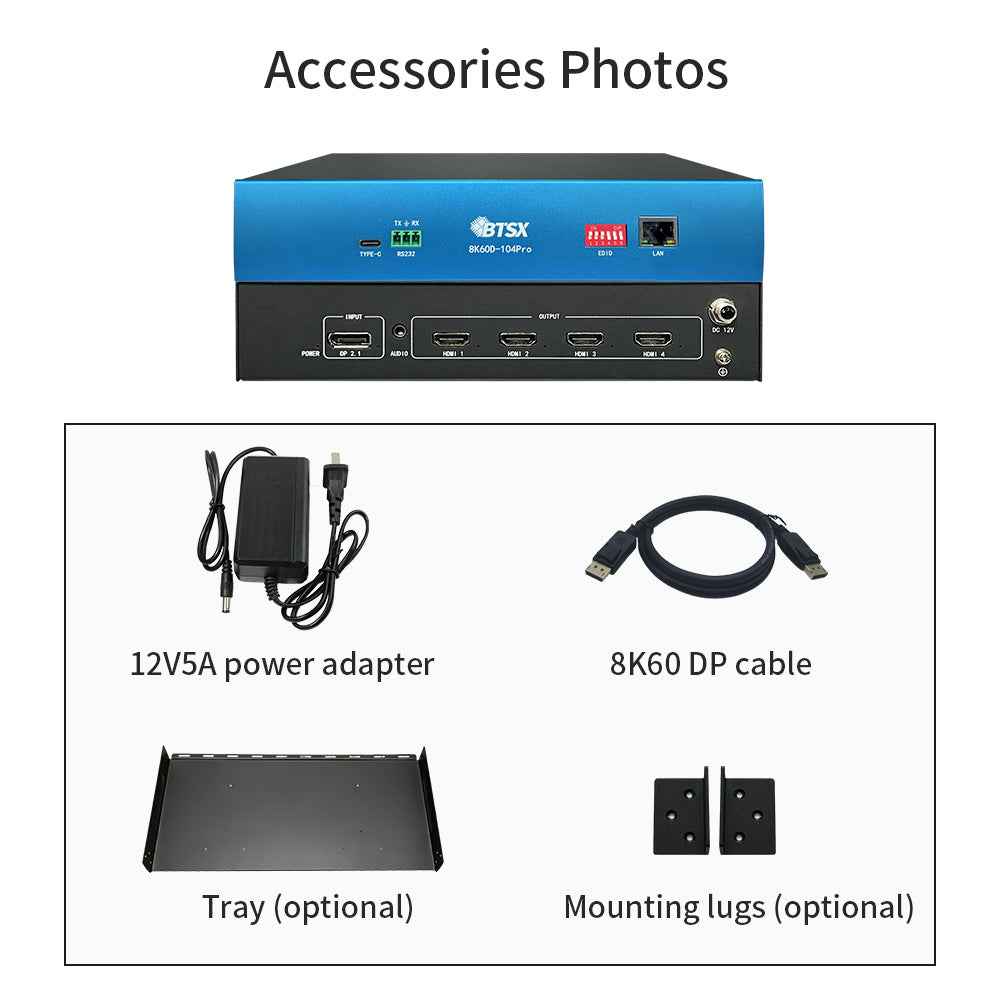 8K60 Multi-screen extender Suitable for multi-channel projection fusion Customization supported