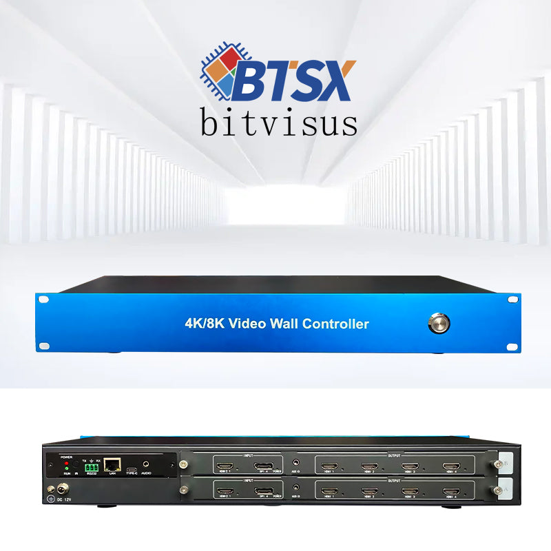 BIT 8K60 Multi-Screen Extender | 2 In 8 Out | HDMI 2.1 & DP 1.4 | Video Wall Controller