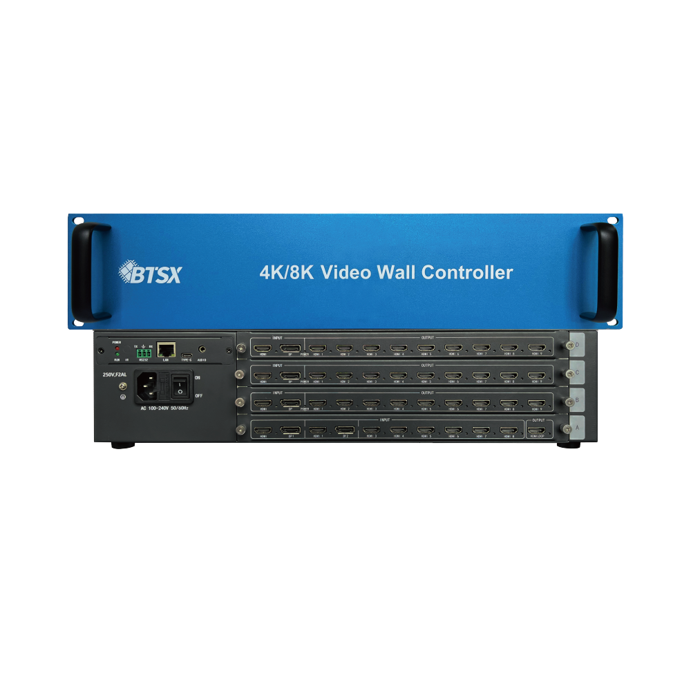BIT-VWC-827MV 4K60 Multi-Screen Video Wall Processor 8 Input 27 HDMI Output Splicing Multi-Window Seamless Matrix Web Control RS232