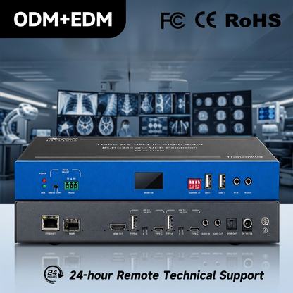 4K60 AV over IP for hospital medical imaging display distribution