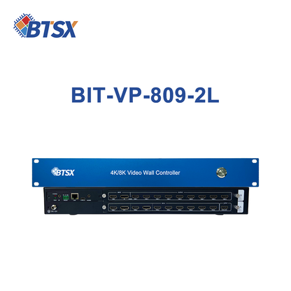 BIT-VP-809-2L 4K60 multiview splicing processor with 8 inputs and 9 HDMI outputs for video wall and multi-screen display