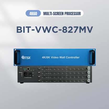 BIT-VWC-827MV 4K60 Multi-Screen Video Wall Processor 8 Input 27 HDMI Output Splicing Multi-Window Seamless Matrix Web Control RS232