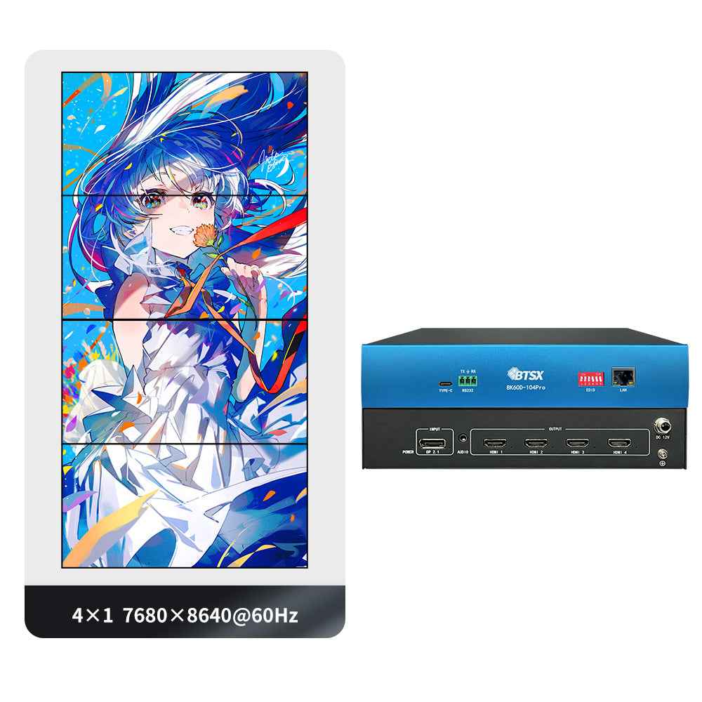 8K60 Multi-screen extender Suitable for multi-channel projection fusion Customization supported