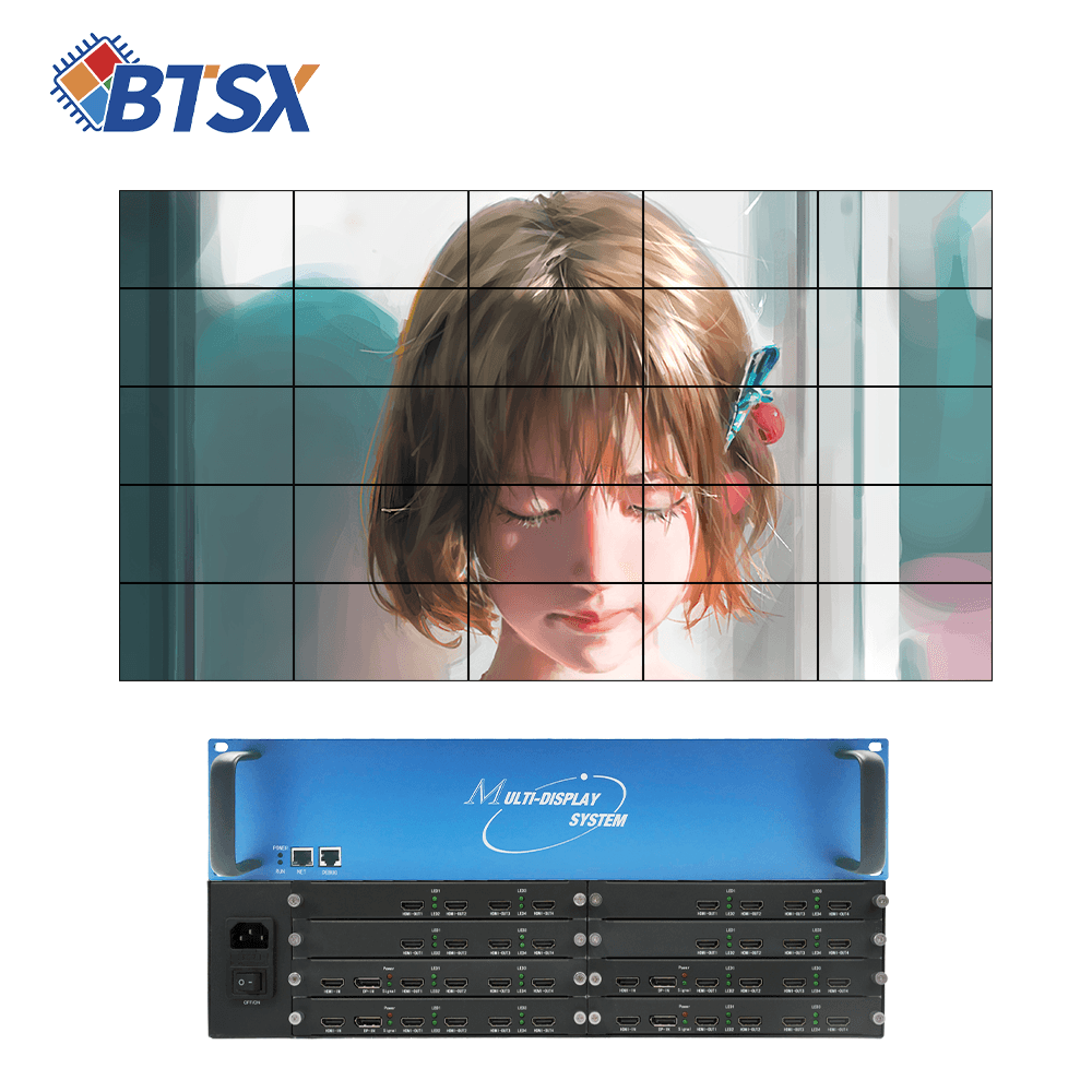 8Kx4K@60Hz video wall controller for multi-screen video surveillance. Customizable