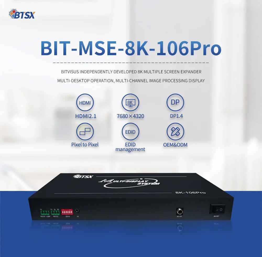 BIT-MSE-8K-106Pro FPGA Hardware 8K Video Controller 8K Multi-Screen Expansion Solution