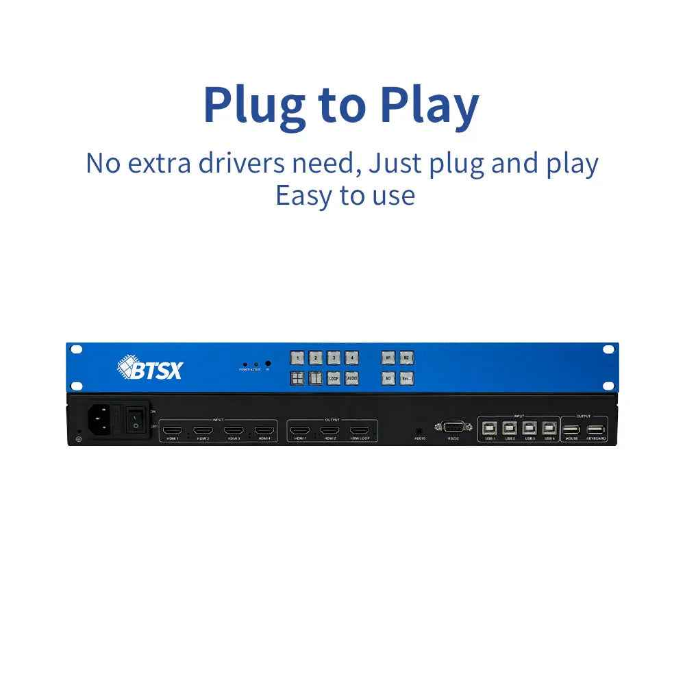 BIT-MV-U1-MD403 4K60 PIP  Seamless Switching  Matrix Switcher LCD KVM Multi-Picture Split Processor