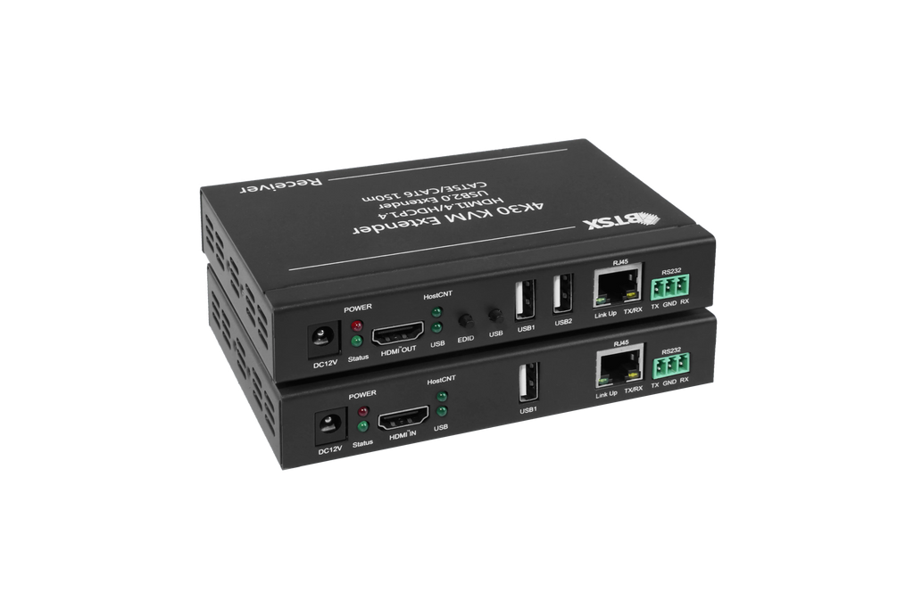 BIT-Ex-IP-4K-KVM 4K HDMI® Extender 100M to Network Cable Converter KVM USB RS232 Signal Extender Transmitter Receiver HDCP - BITVISUS