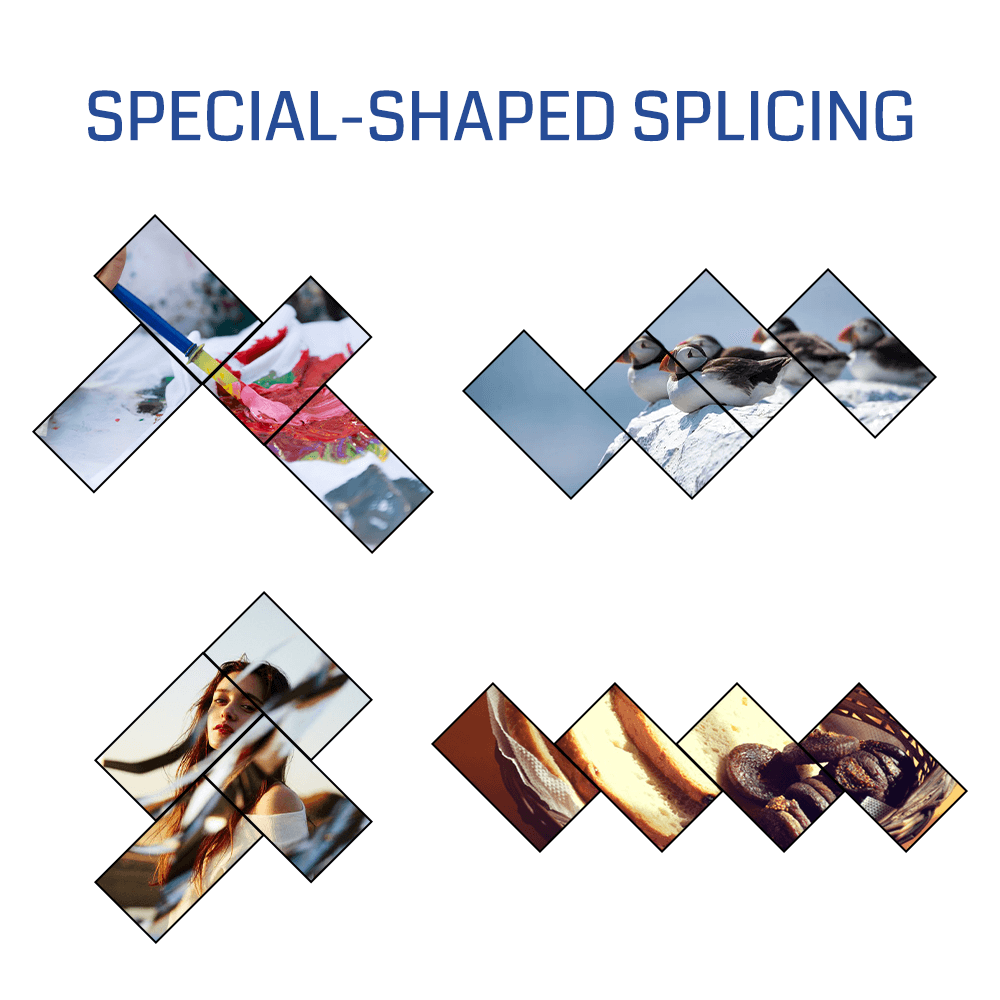 8K60 Artistic Video Wall Special-shaped Splicing Processor 2x3 1x6 6x1 PIP Bitvisus