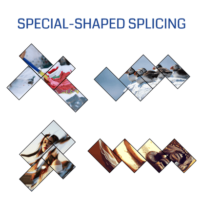 8K60 Artistic Video Wall Special-shaped Splicing Processor 2x3 1x6 6x1 PIP Bitvisus