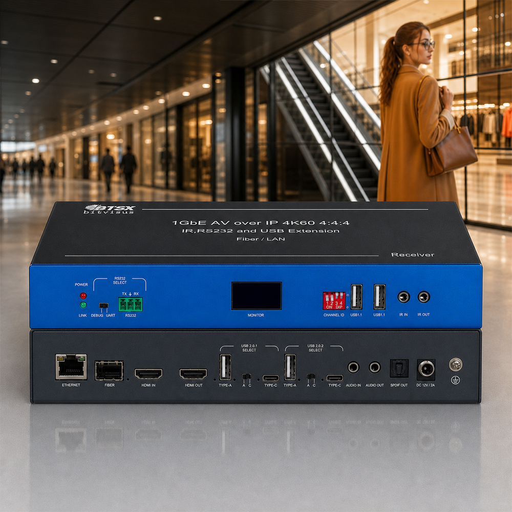 AV over IP 4K60 transmitter with CE FCC RoHS certification