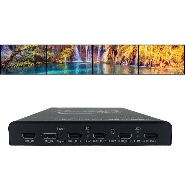 BIT-MSE-4K60-104HD 1x4 1x3 1x2 Video Wall Controller Projection Fusion System HDMI/DP 1 In 4 Out