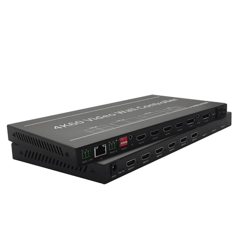 BIT-VWC-406R 4K 60Hz LCD Video Wall Controller Processor 3x3 2x4 4x2 2x2 2x3 3x2 HDMI DP Rotation Remote Control RS232