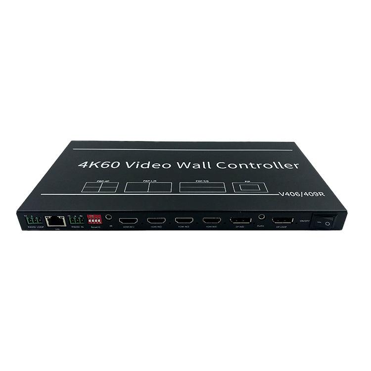 BIT-VWC-406R 4K 60Hz LCD Video Wall Controller Processor 3x3 2x4 4x2 2x2 2x3 3x2 HDMI DP Rotation Remote Control RS232