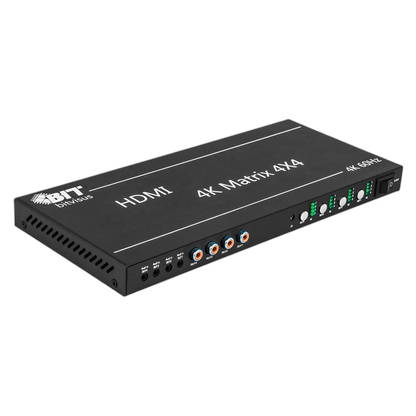 BIT-Ma-GS-4K60-0404 Digital 4x4 HDMI Matrix Splitter Switcher S/PDIF HDCP IR RS232 Control