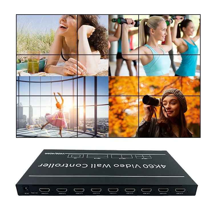 BIT-VWC-409R 4K 60Hz LCD Video Wall Controller Processor 2x2 3x3 HDMI DP Rotation Remote Control RS232