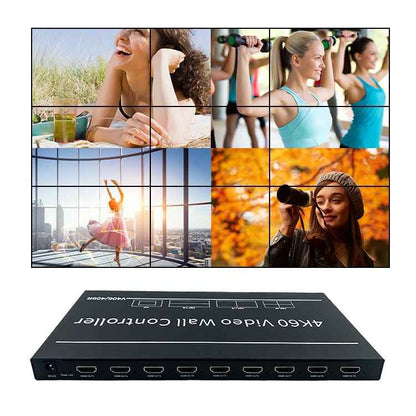 BIT-VWC-409R 4K 60Hz LCD Video Wall Controller Processor 2x2 3x3 HDMI DP Rotation Remote Control RS232