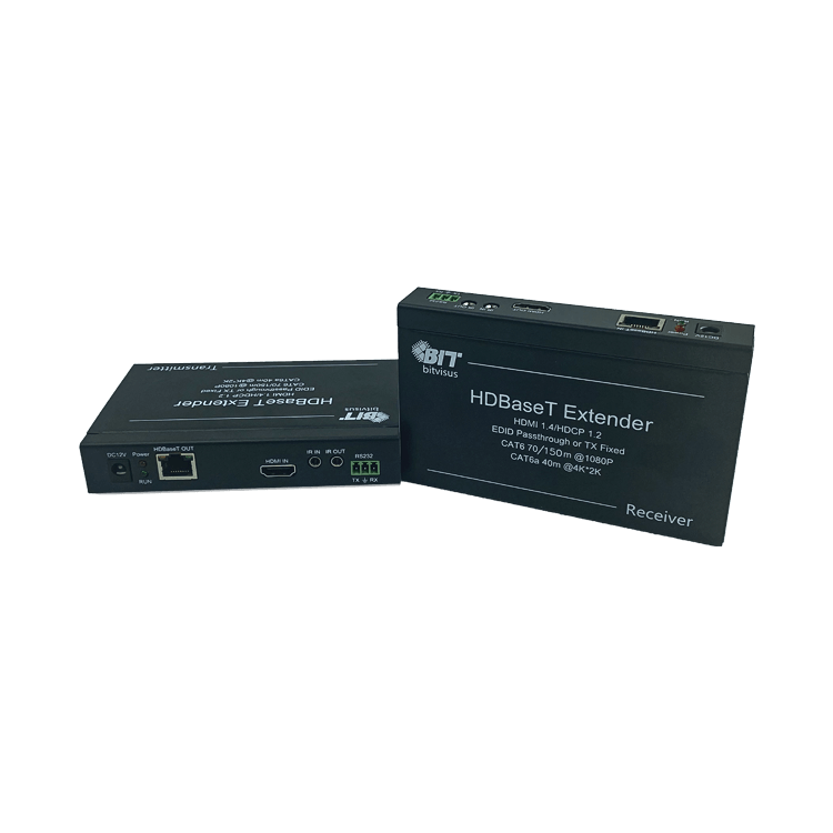 BIT-Ex-HDBT-KVM-150 4K HDMI USB KVM Extender 1080P 3D Video 100m Transmitter Receiver IR control HDCP 2.2 HDMI POE RS232